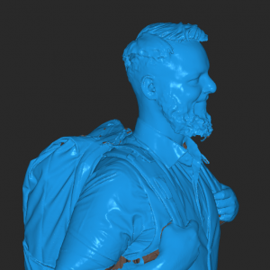 3D Scan von einer Person.